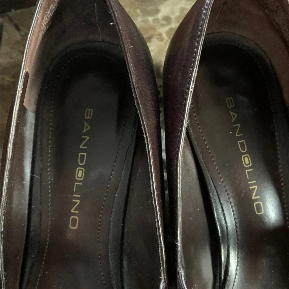Brown Heeled Mary Jane Shoes - Picture 3 of 12